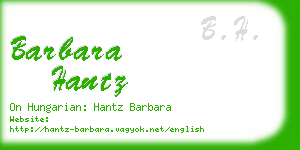 barbara hantz business card